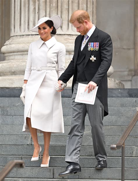 meghan dior coat dress|Meghan, Duchess of Sussex arrives at jubilee service in a chic.